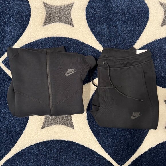 Nike Other - Nike Sportswear Tech Fleece Full-Zip Hoodie & Joggers Set Black Mens M or Large